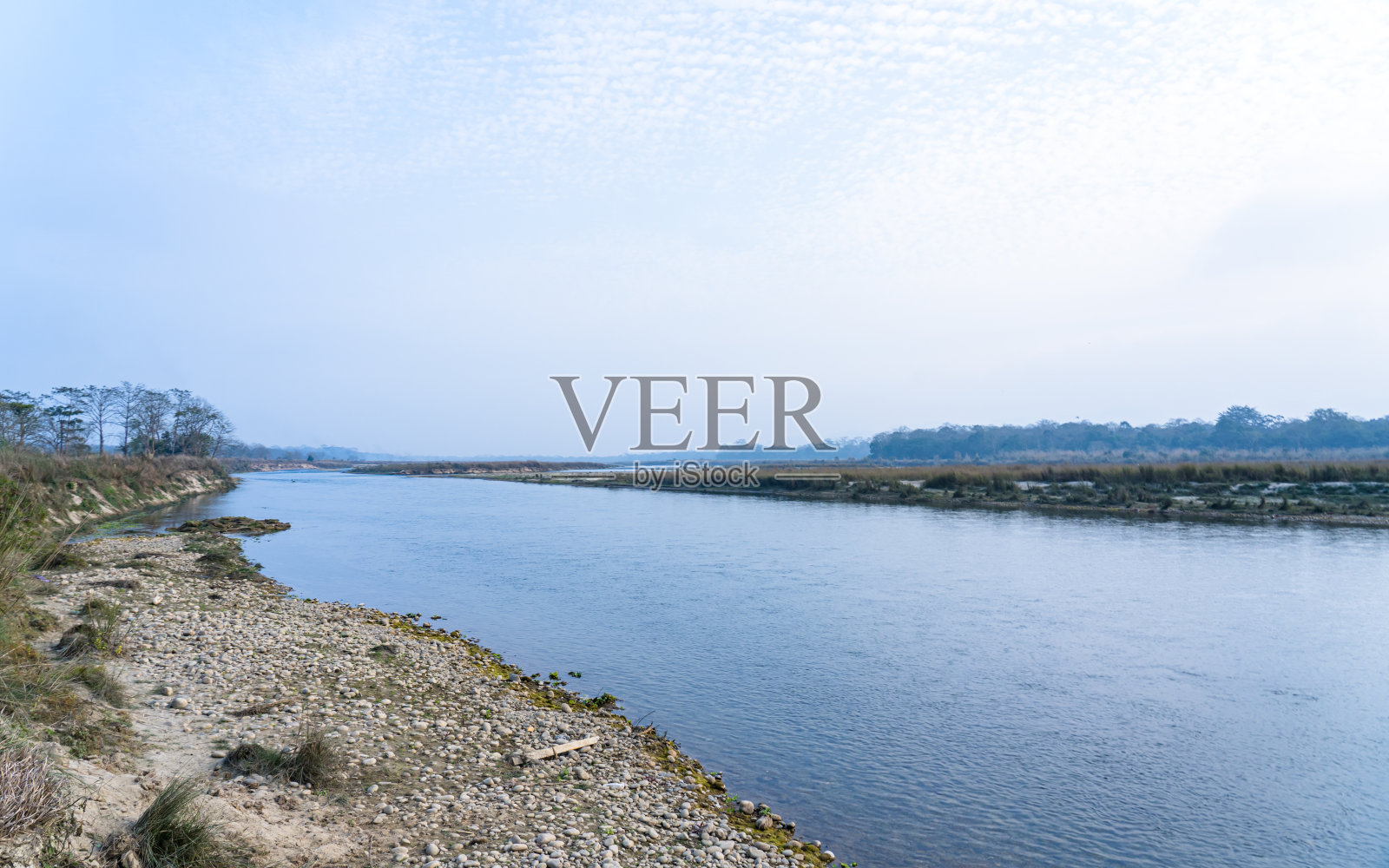 奇旺Rapti河的景观照片摄影图片