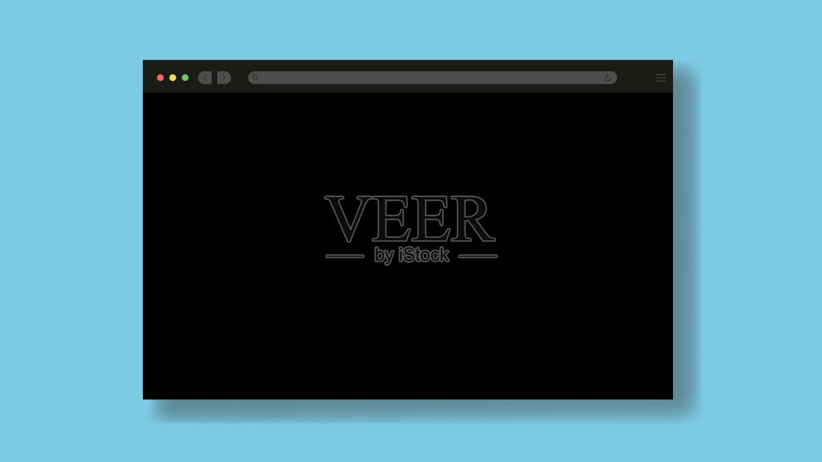 在白色背景上隔离空白浏览器窗口插画图片素材