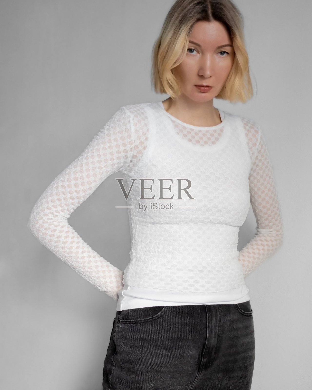 女人的肖像。照片摄影图片