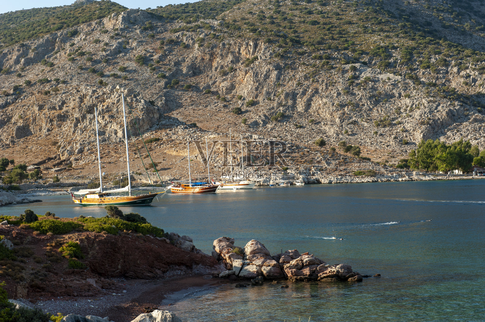 罗瑞玛湾的游艇照片摄影图片