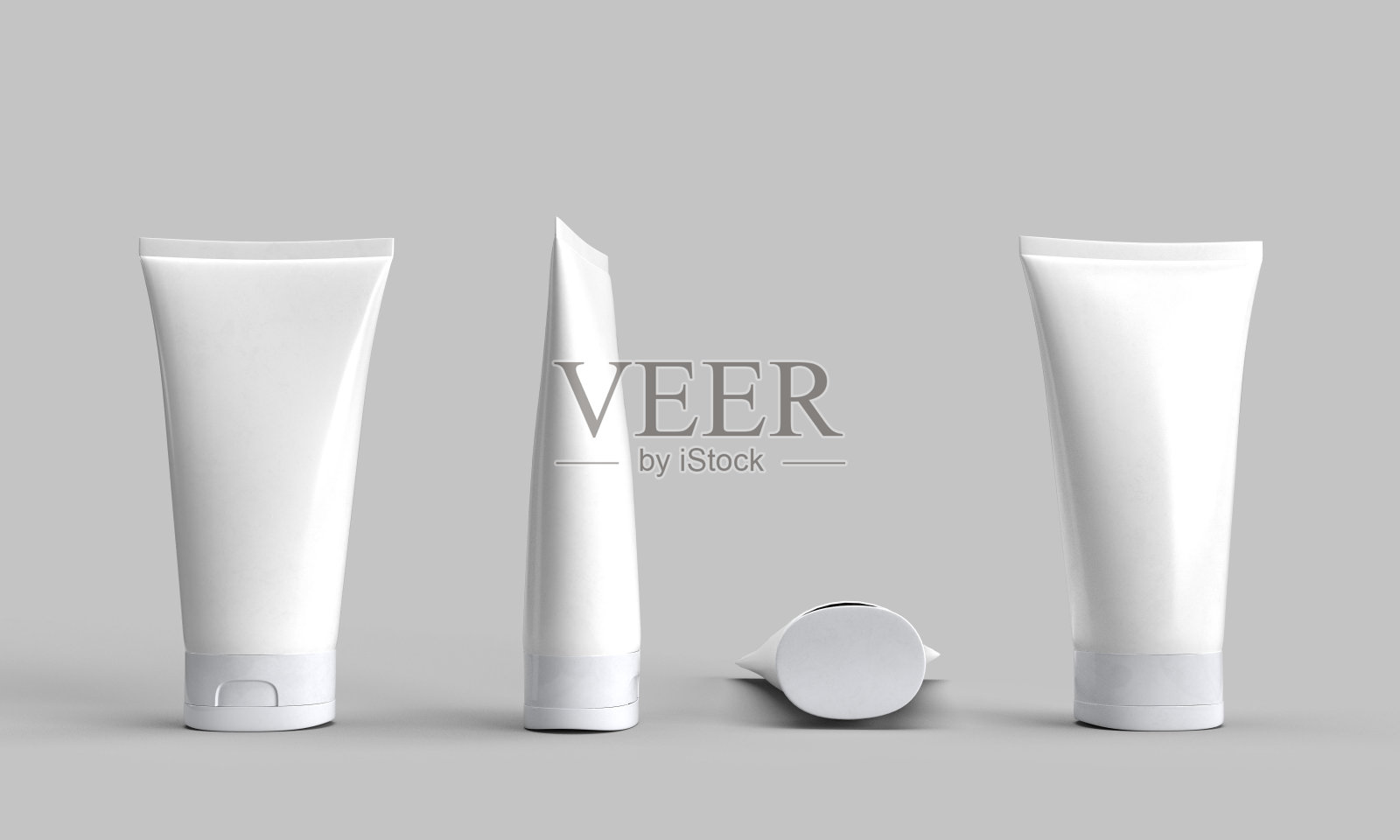 包装面霜化妆品白色隔离模型模板设计瓶护肤品塑料管卫生空背景清洁产品对象集集合模型肥皂品牌脸标签现实洗发水照片摄影图片