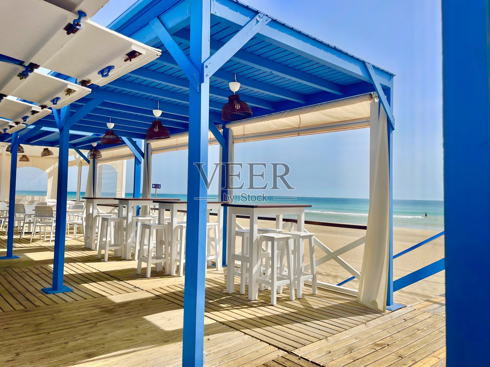 美丽的奇克拉纳德拉弗朗特拉，加的斯照片摄影图片