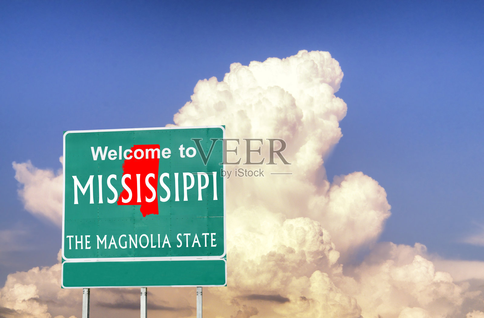 密西西比州欢迎路标照片摄影图片