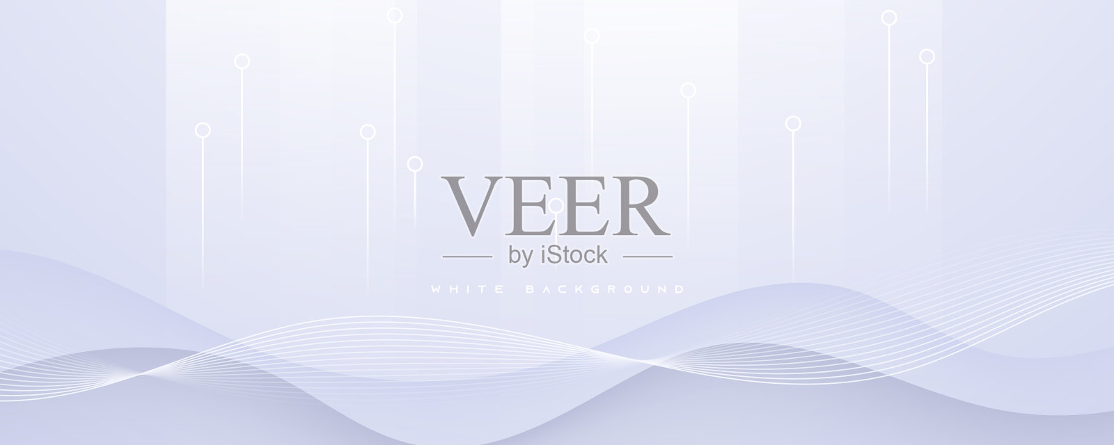 抽象的白色波浪形装饰背景现代风格。插画图片素材