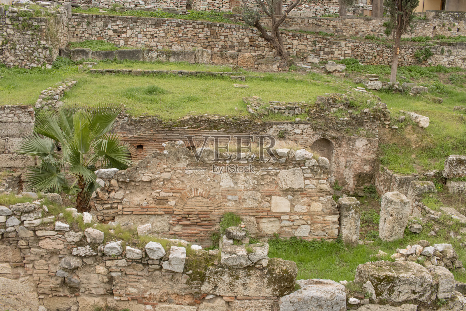 潘塔诺斯古图书馆照片摄影图片