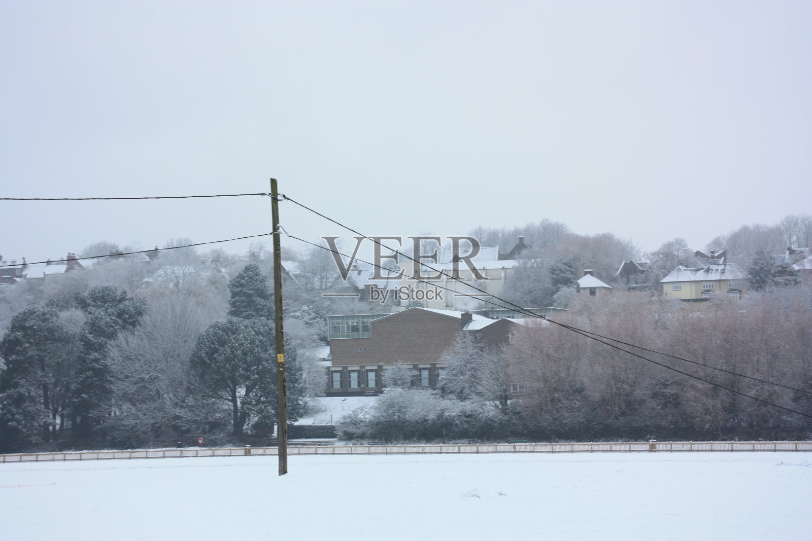 大雪中的达勒姆照片摄影图片