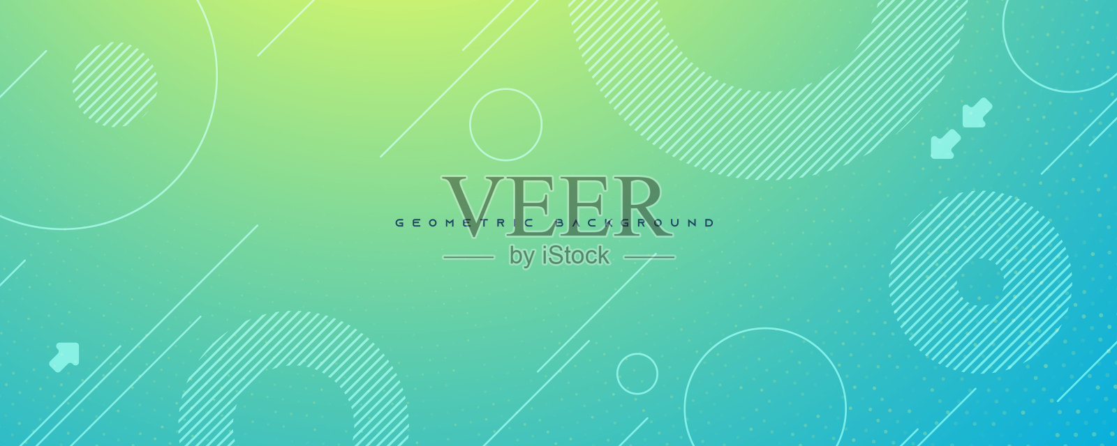 抽象梯度绿色托斯卡几何形状的背景插画图片素材