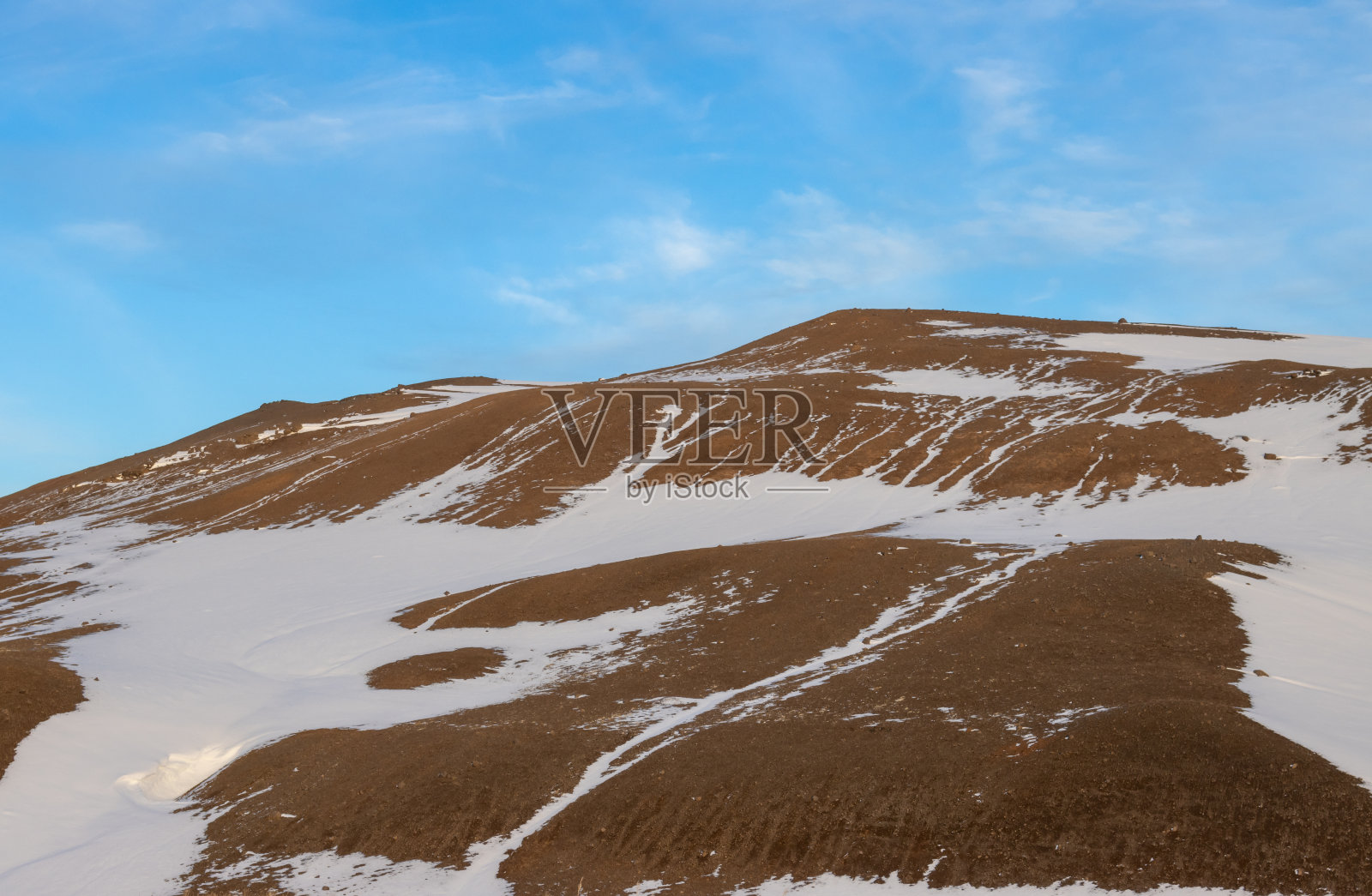 傍晚时分，冰岛Myvatn地热公园照片摄影图片