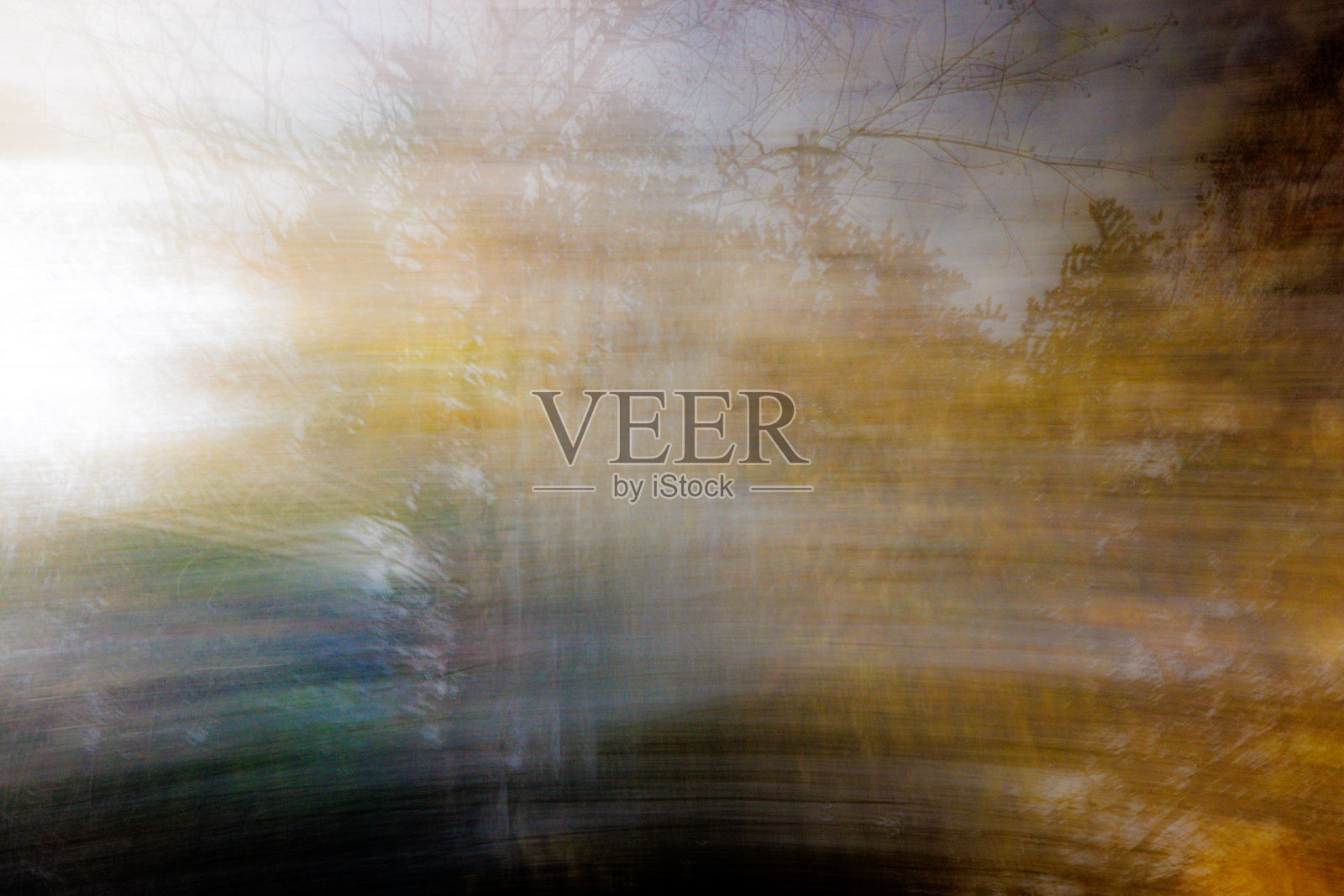 冬天树木和天空的抽象照片照片摄影图片