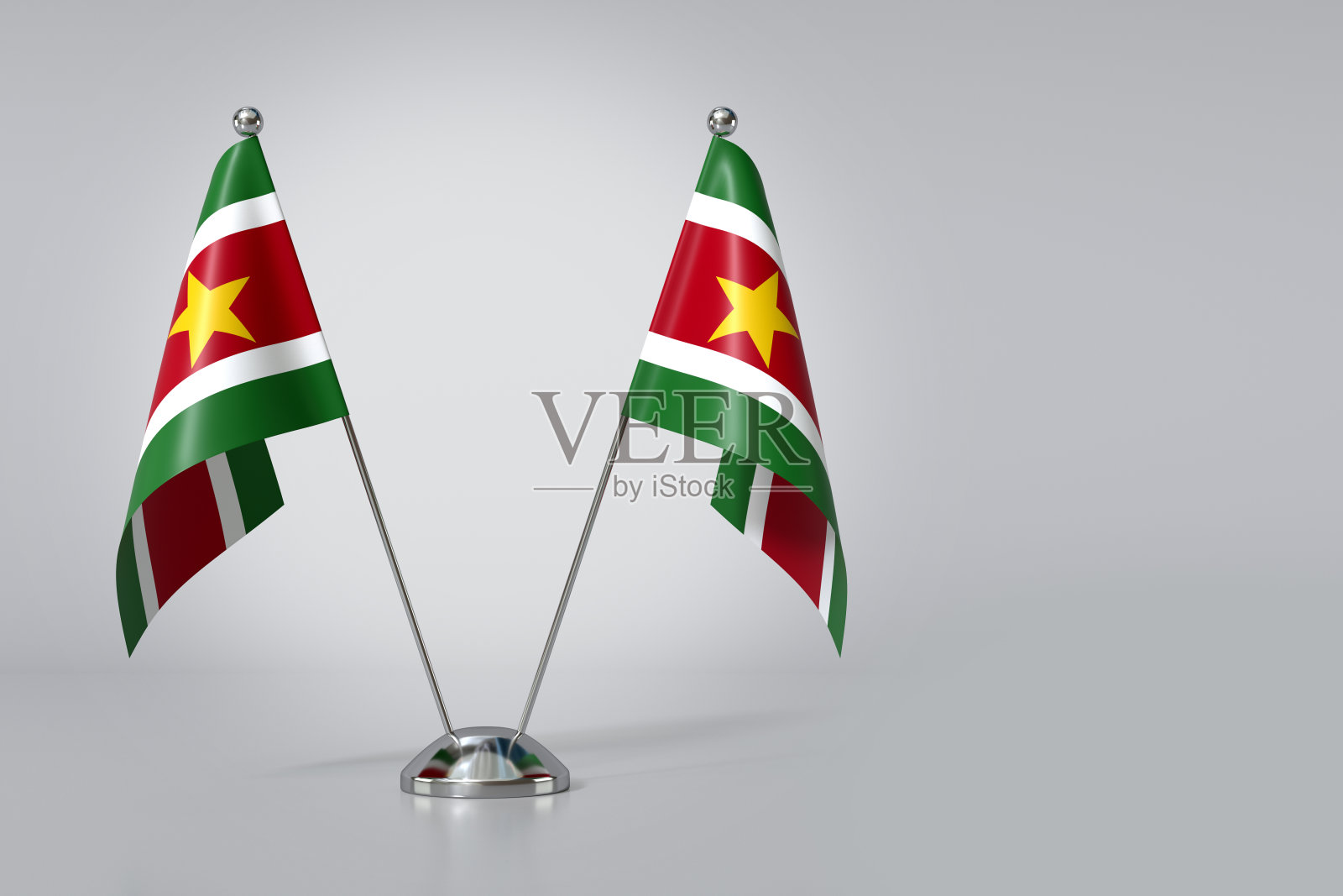 苏里南双桌旗3D渲染图照片摄影图片