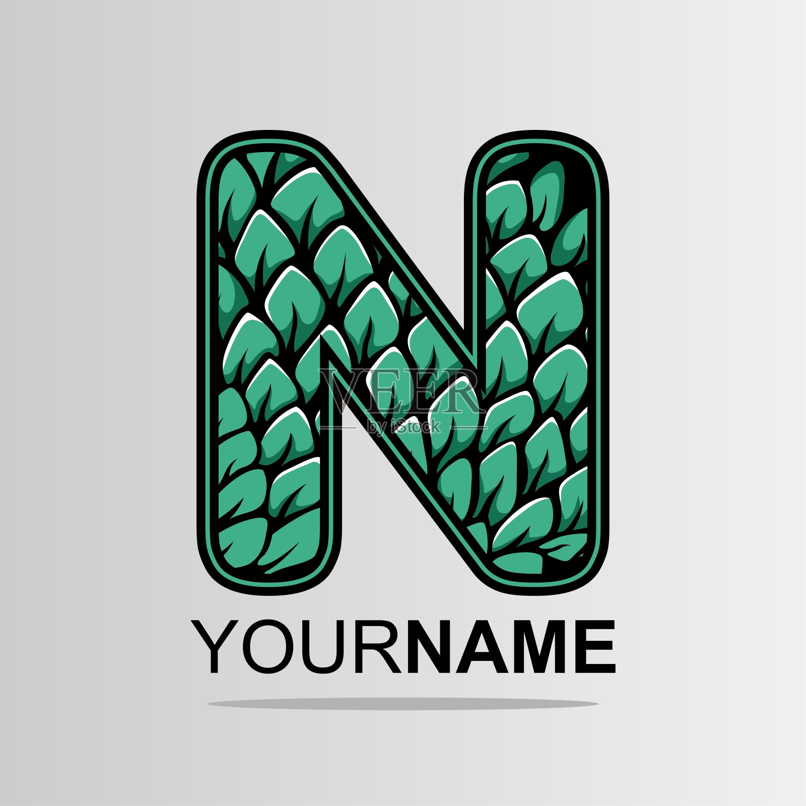 字母字母图标和标志模板。插画图片素材