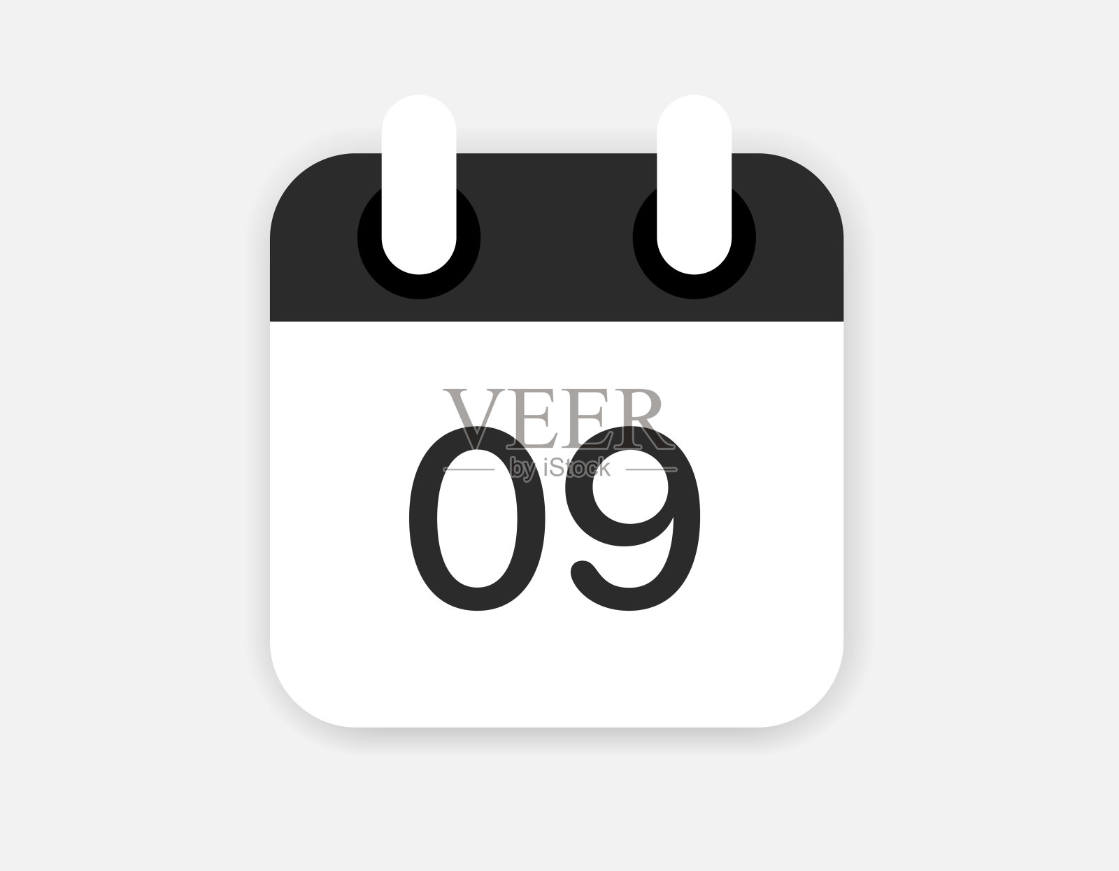 日历和时间图标。最小平面矢量插图。包括简单的大纲图标作为时间表，提醒，约会，计划，事件时间，计时器，时钟。插画图片素材