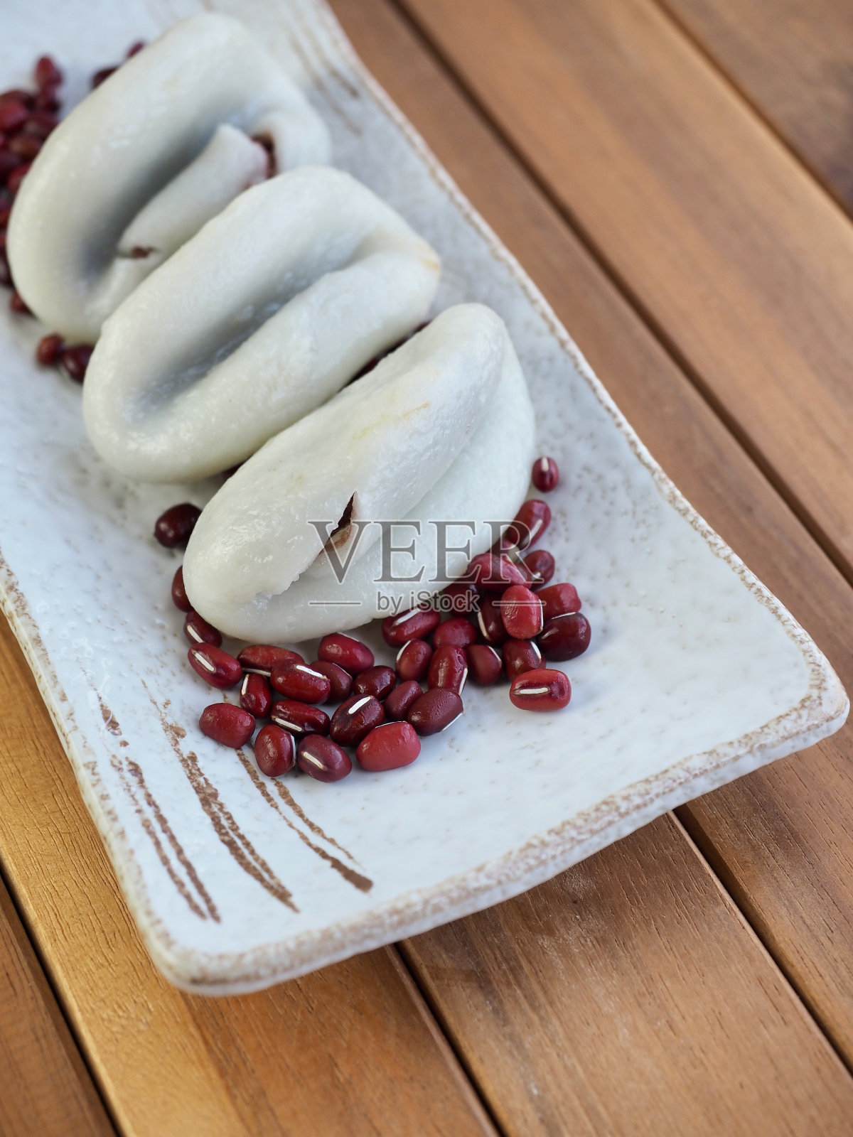 韩国传统食品松饼，芒果年糕照片摄影图片