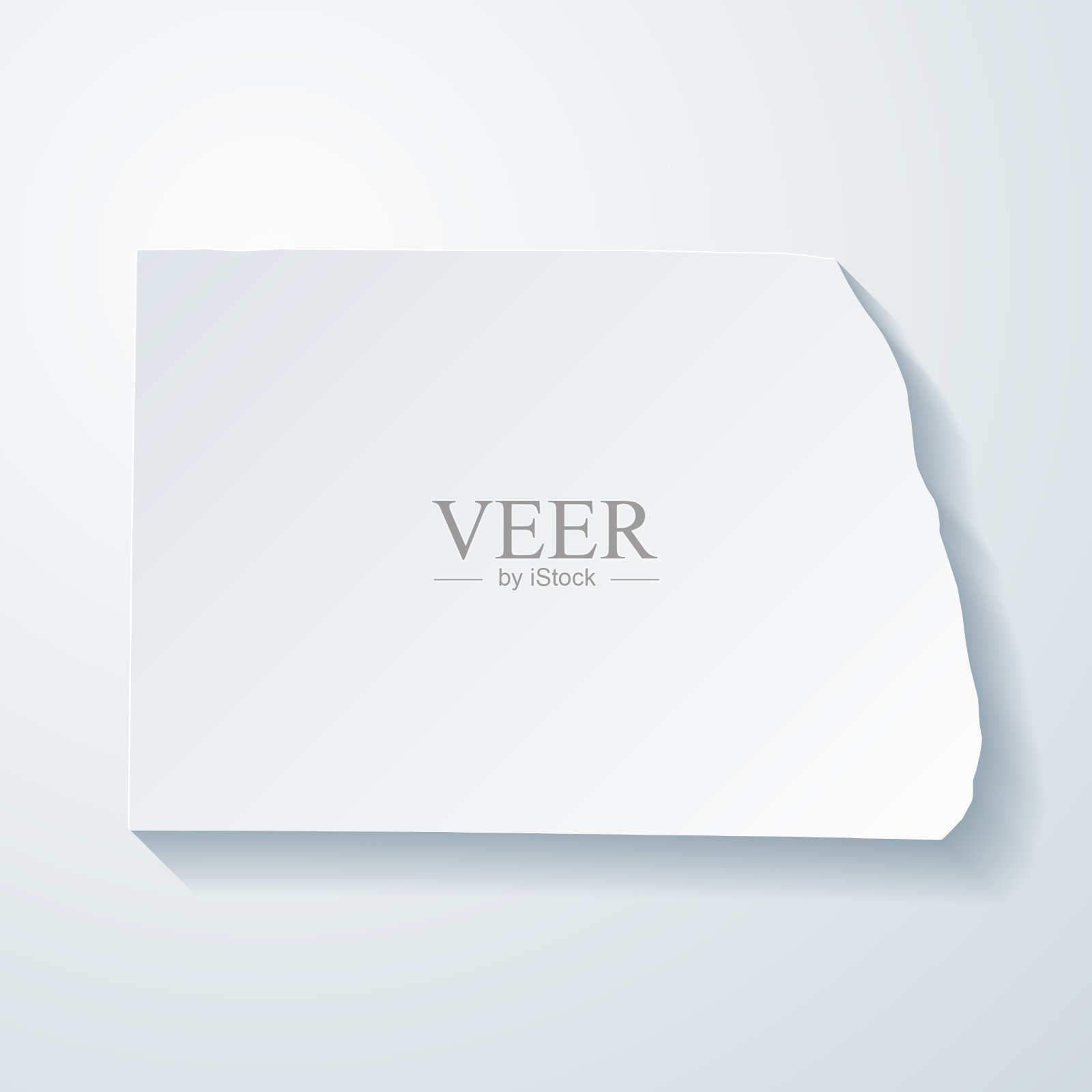 肯塔基州的卡洛威县。地图与剪纸效果的空白背景插画图片素材