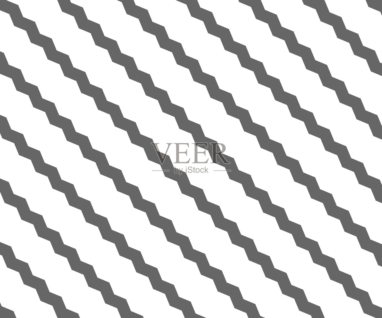 之字形线条图案。波浪线背景。波纹理矢量-插图插画图片素材