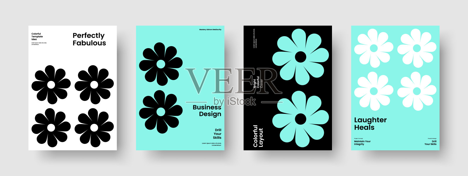 隔离传单设计。现代书籍封面布局。几何海报模板。业务演示。手册。背景。横幅。报告。传单。小册子。时事通讯。投资组合。杂志插画图片素材