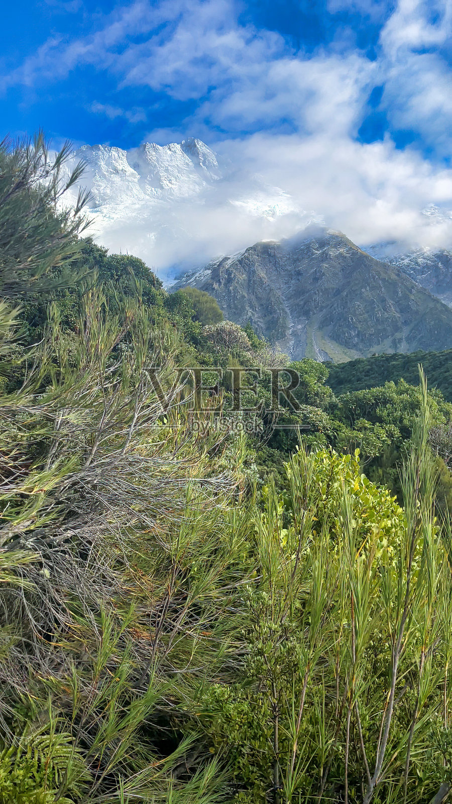 沿着南阿尔卑斯山的西利塔恩斯小径行走照片摄影图片
