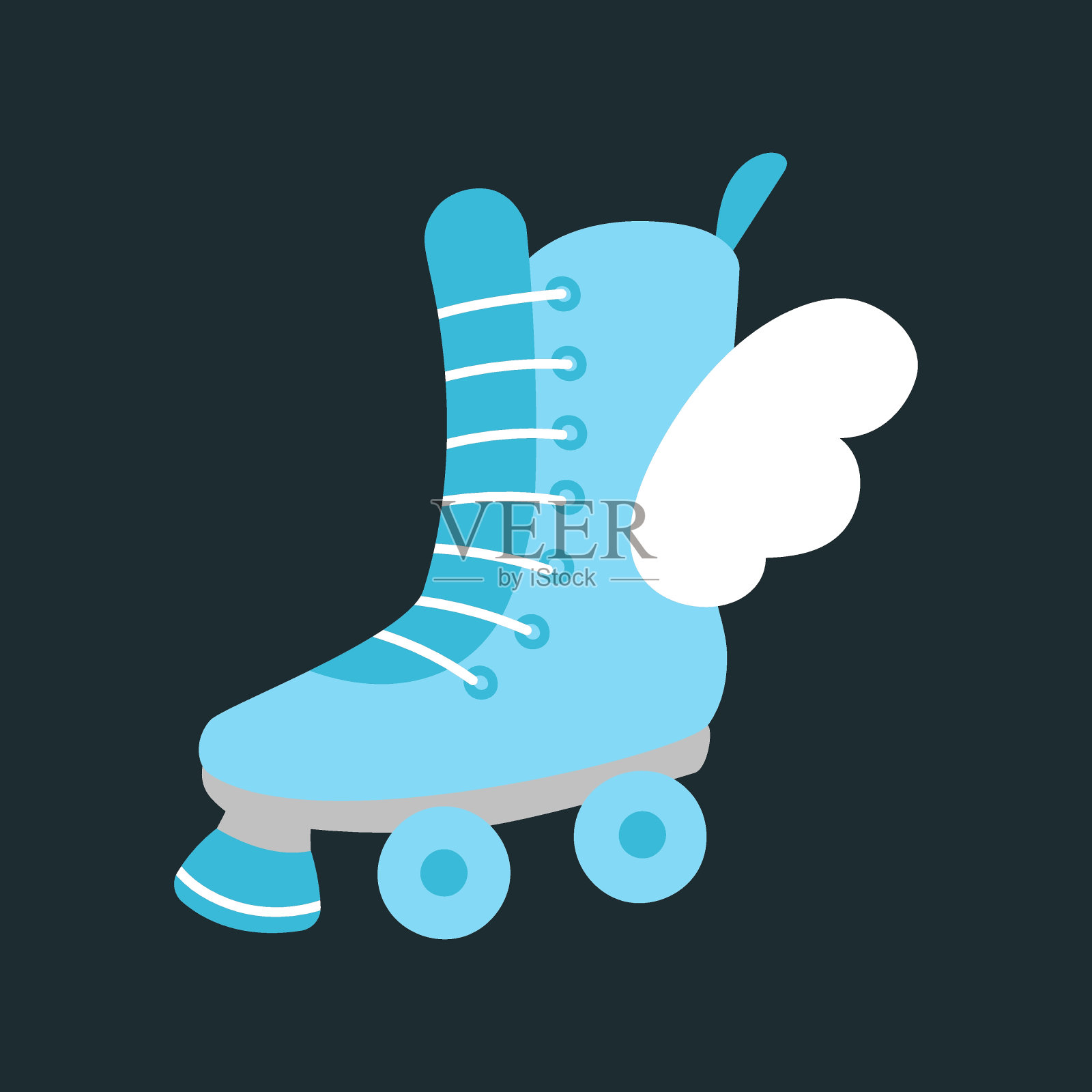 溜冰鞋插画图片素材