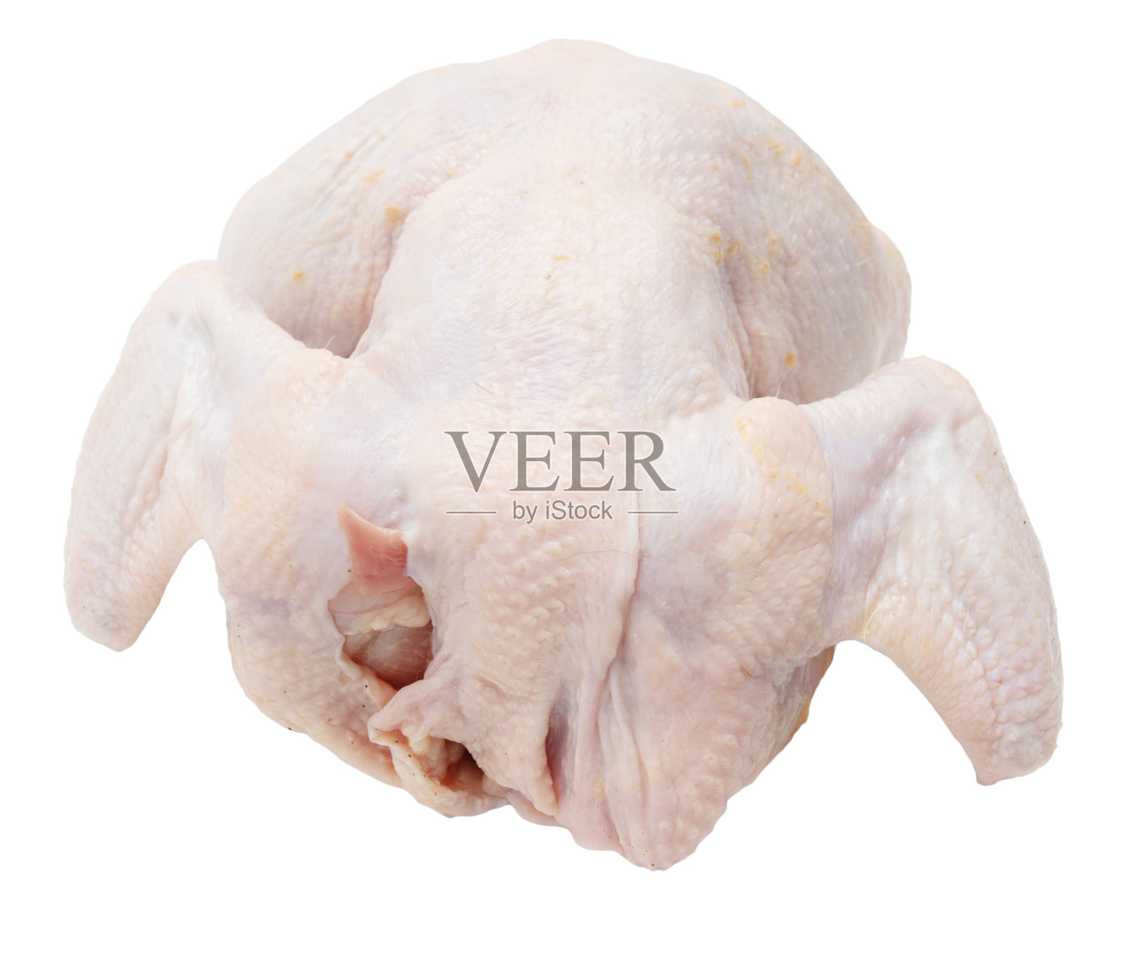 鸡胴体隔离白色背景照片摄影图片