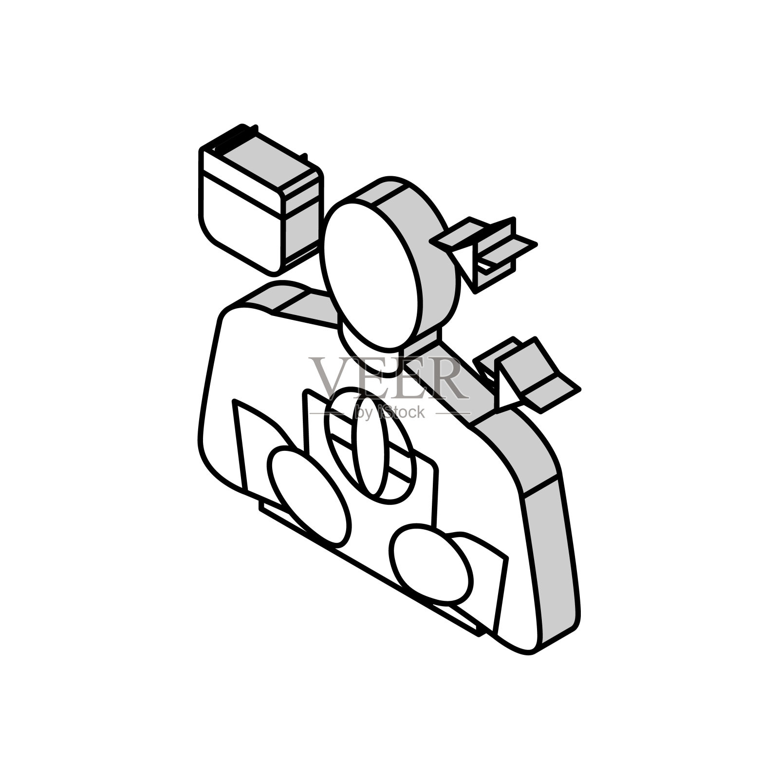 旅行计划器等距图标矢量插图插画图片素材