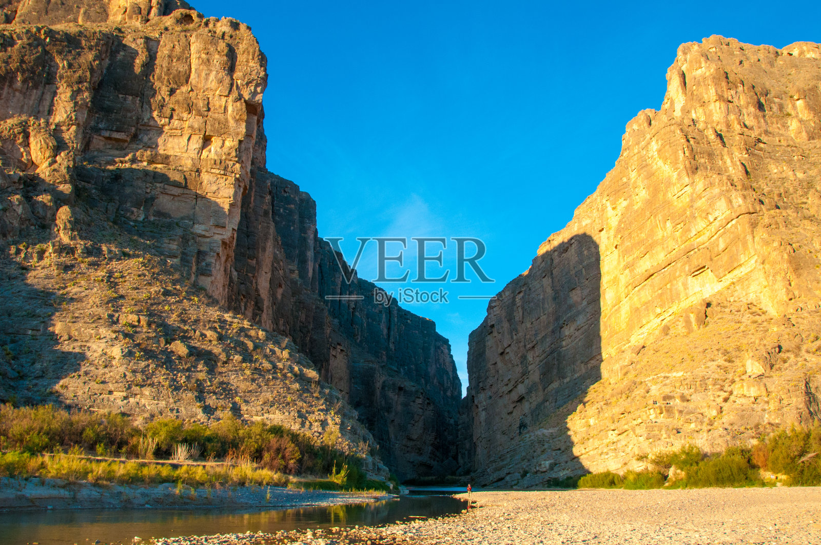 圣埃琳娜峡谷和格兰德河。大本德国家公园圣埃琳娜峡谷的景色。照片摄影图片