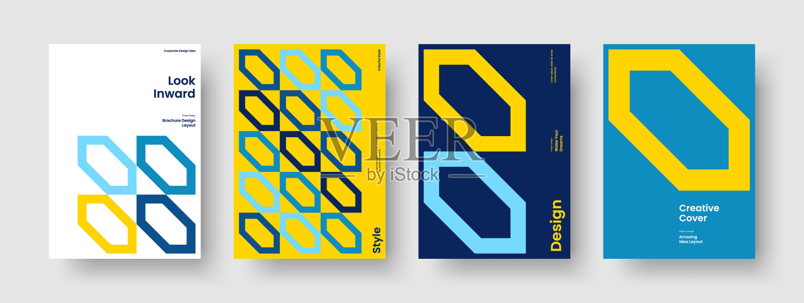 创意小册子设计。抽象业务演示模板。隔离报表布局。背景。横幅。海报。书的封面。传单。品牌的身份。杂志。时事通讯。日报》。传单插画图片素材