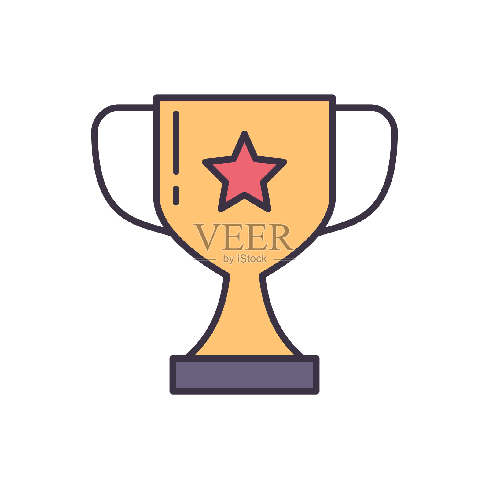 胜利者杯相关的矢量图标插画图片素材