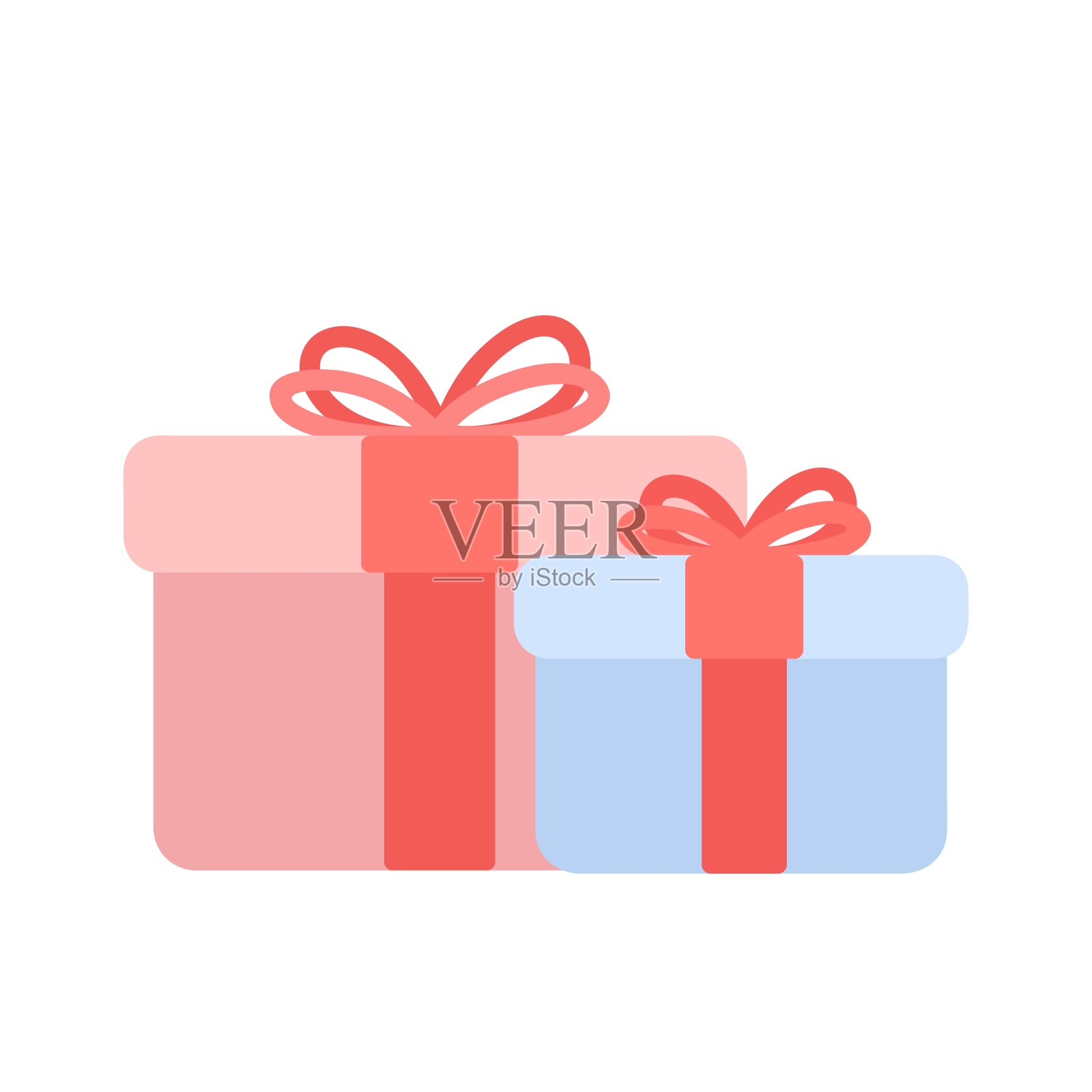 彩色庆祝生日礼盒插图插画图片素材