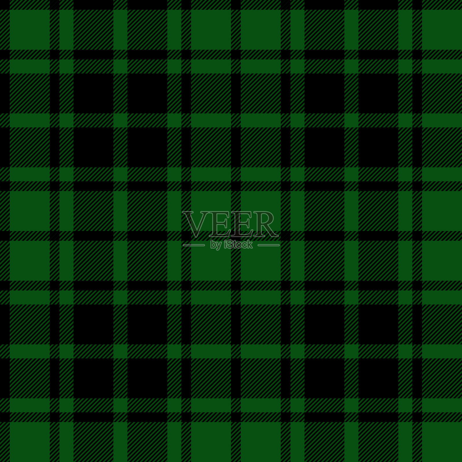 绿色格子格子无缝图案插画图片素材