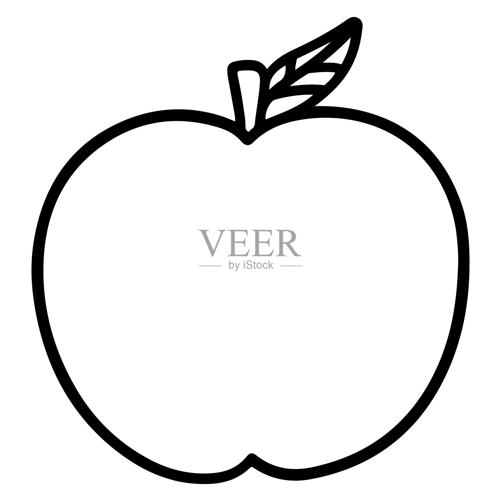 苹果手绘图标插图插画图片素材