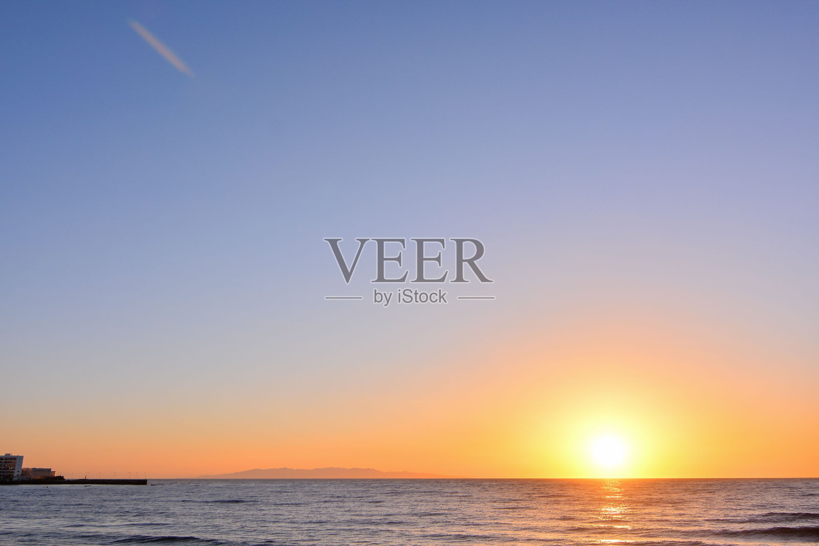 美丽的彩色日落照片摄影图片