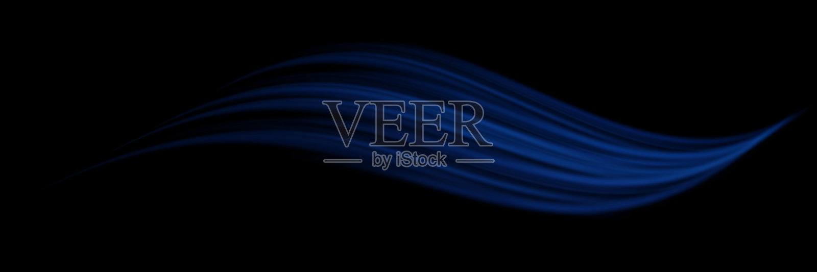 线速度与光和轨迹运动。电波路径，光运动效果。插画图片素材