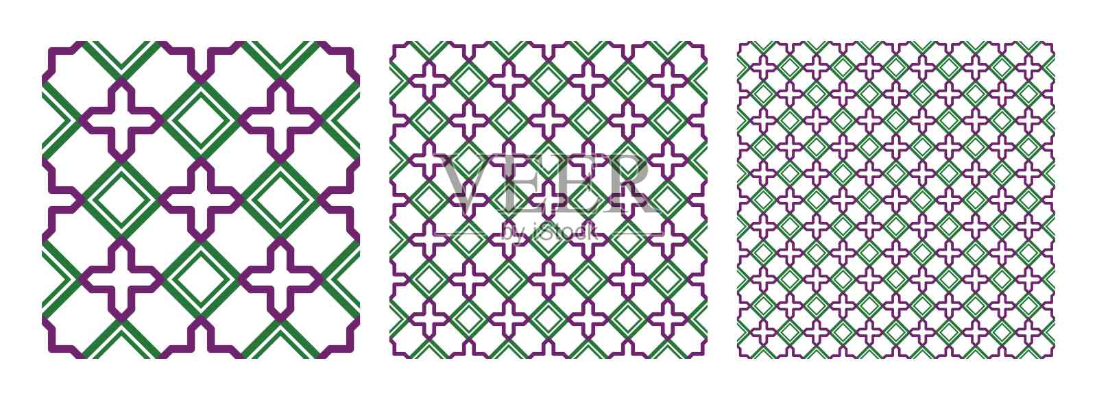 几何图案，无缝抽象图案矢量装饰平面设计壁纸背景为您的设计插画图片素材