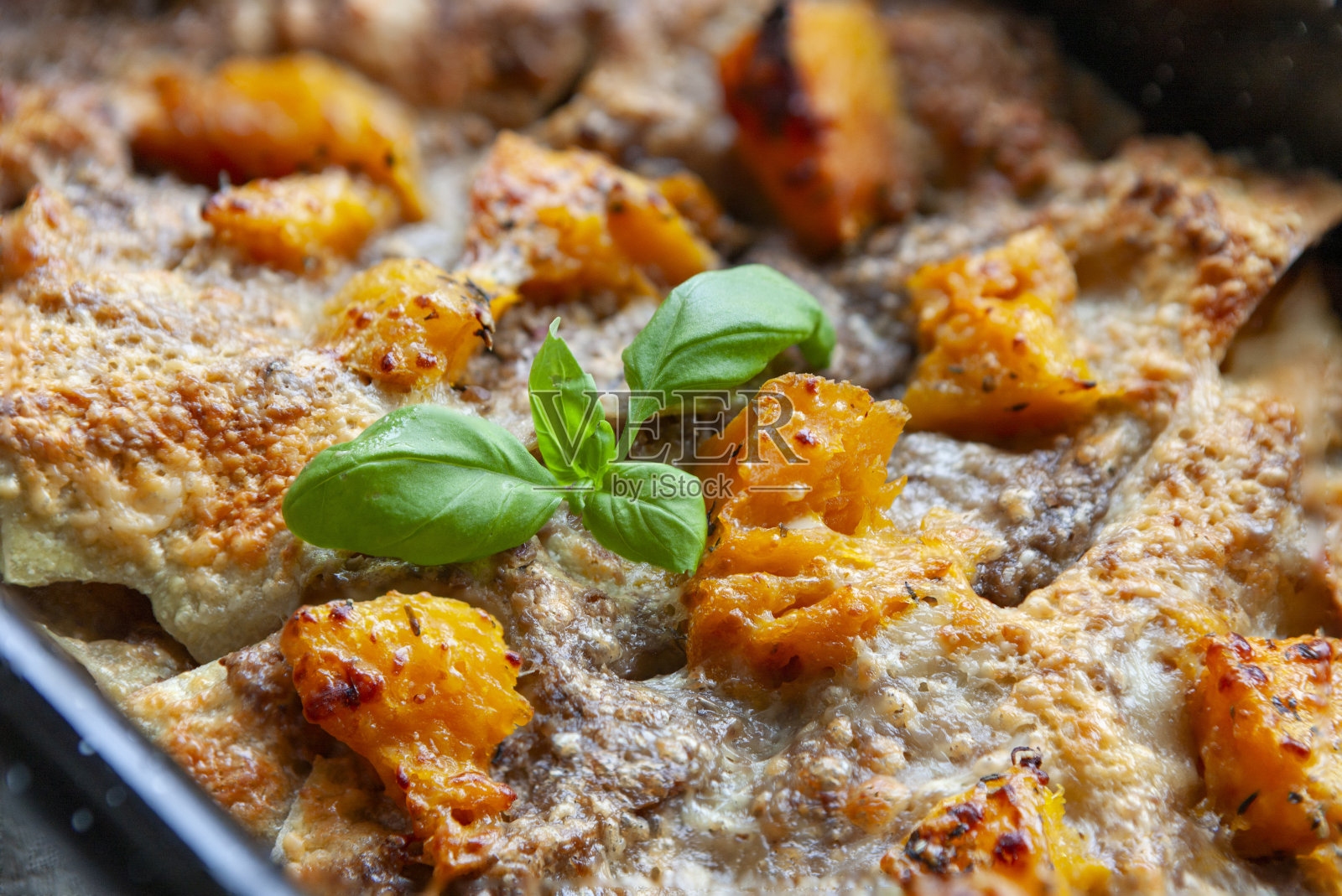 自制南瓜素千层面照片摄影图片