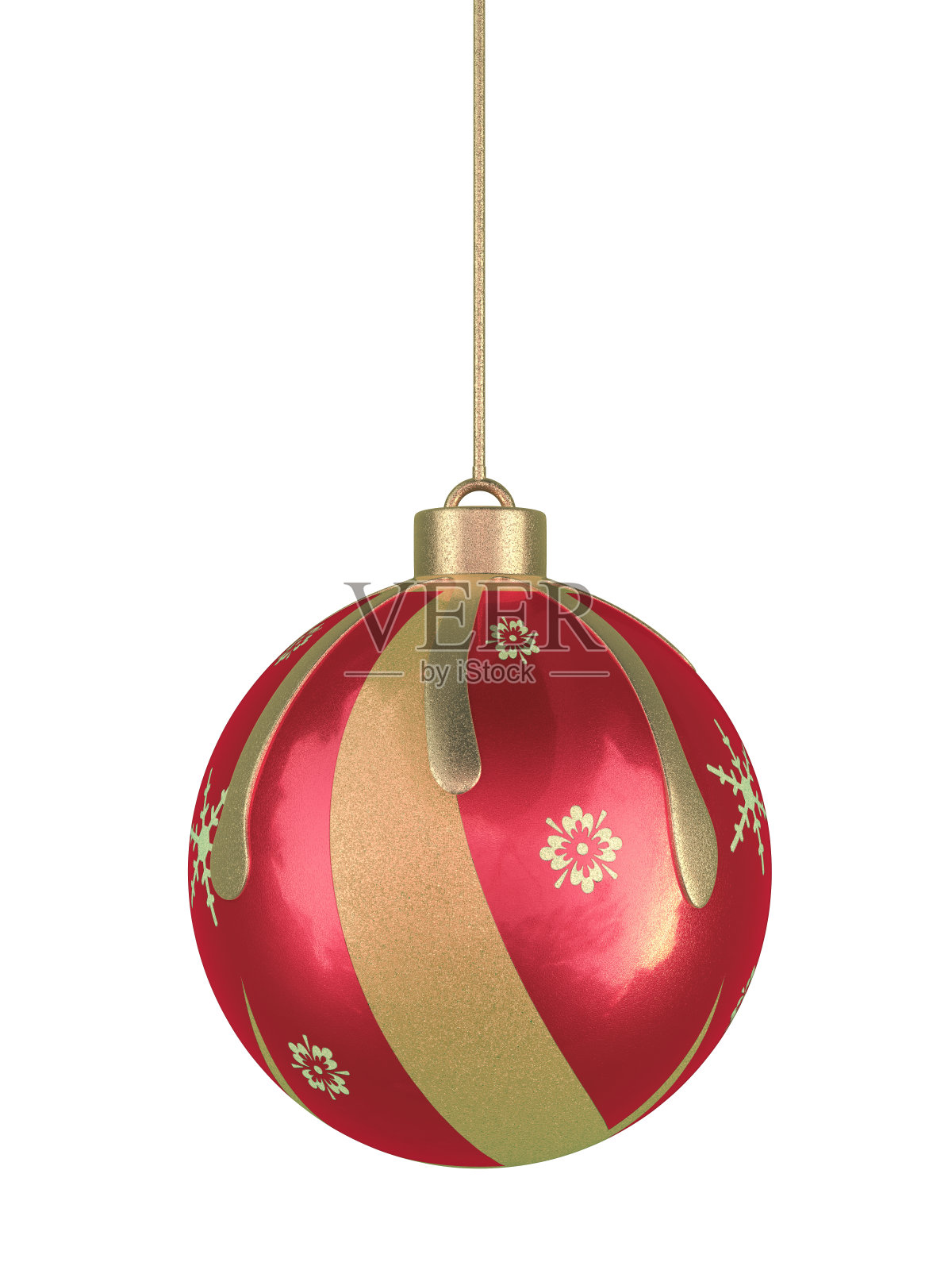 圣诞球形装饰渲染照片摄影图片