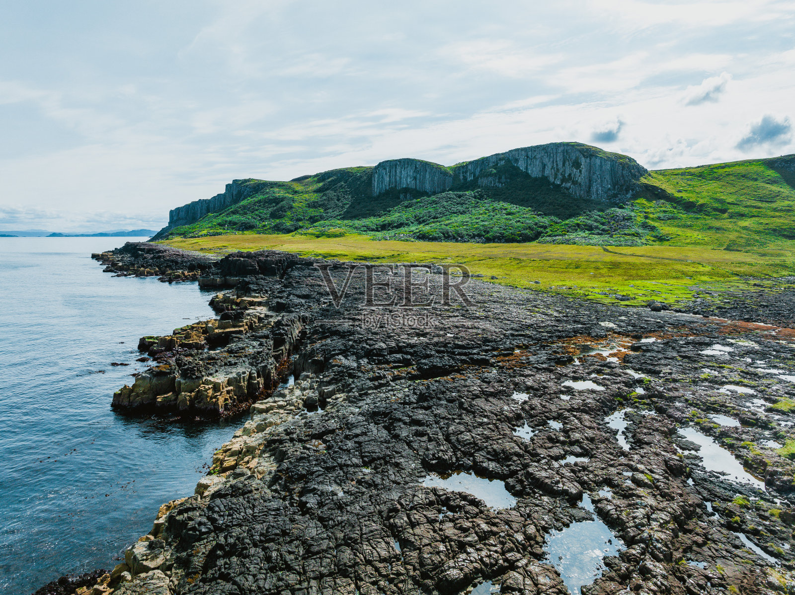 英国苏格兰斯凯岛的An Corran海滩照片摄影图片