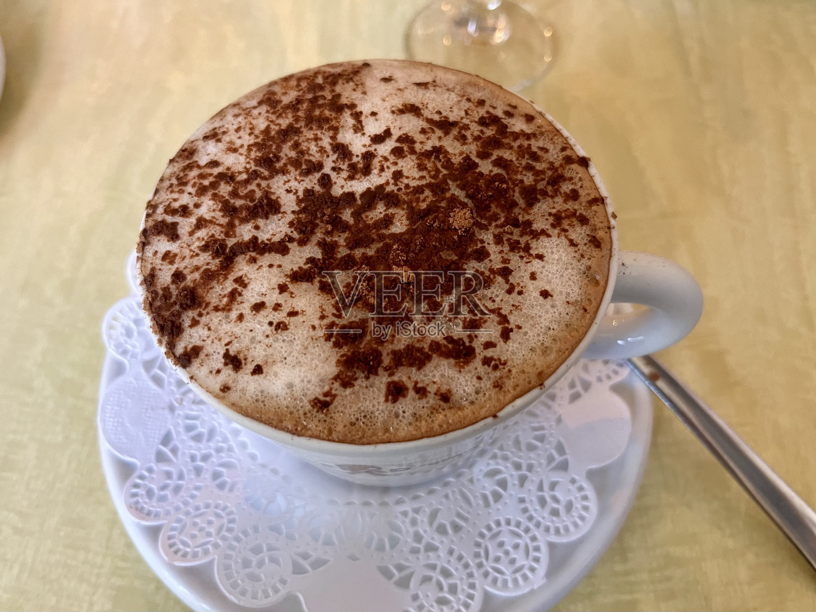 卡布奇诺咖啡照片摄影图片