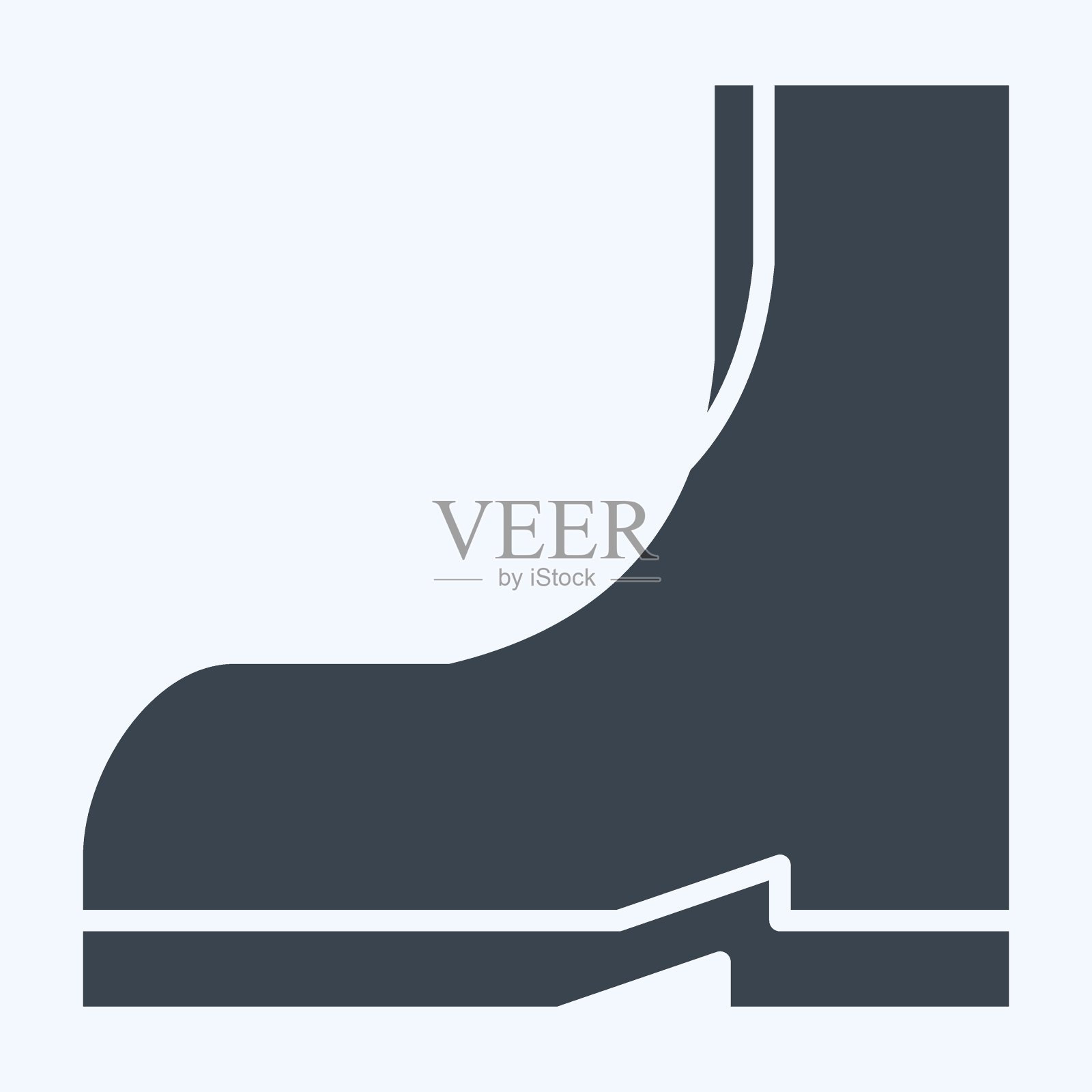 图标高开机。与时尚有关的象征。字形风格。简单的设计可编辑。简单的说明插画图片素材