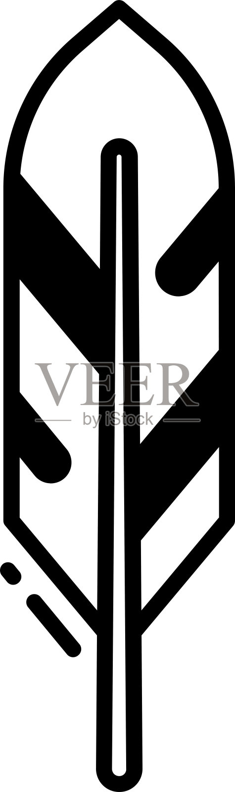 燕子鸟字形和线矢量插图插画图片素材