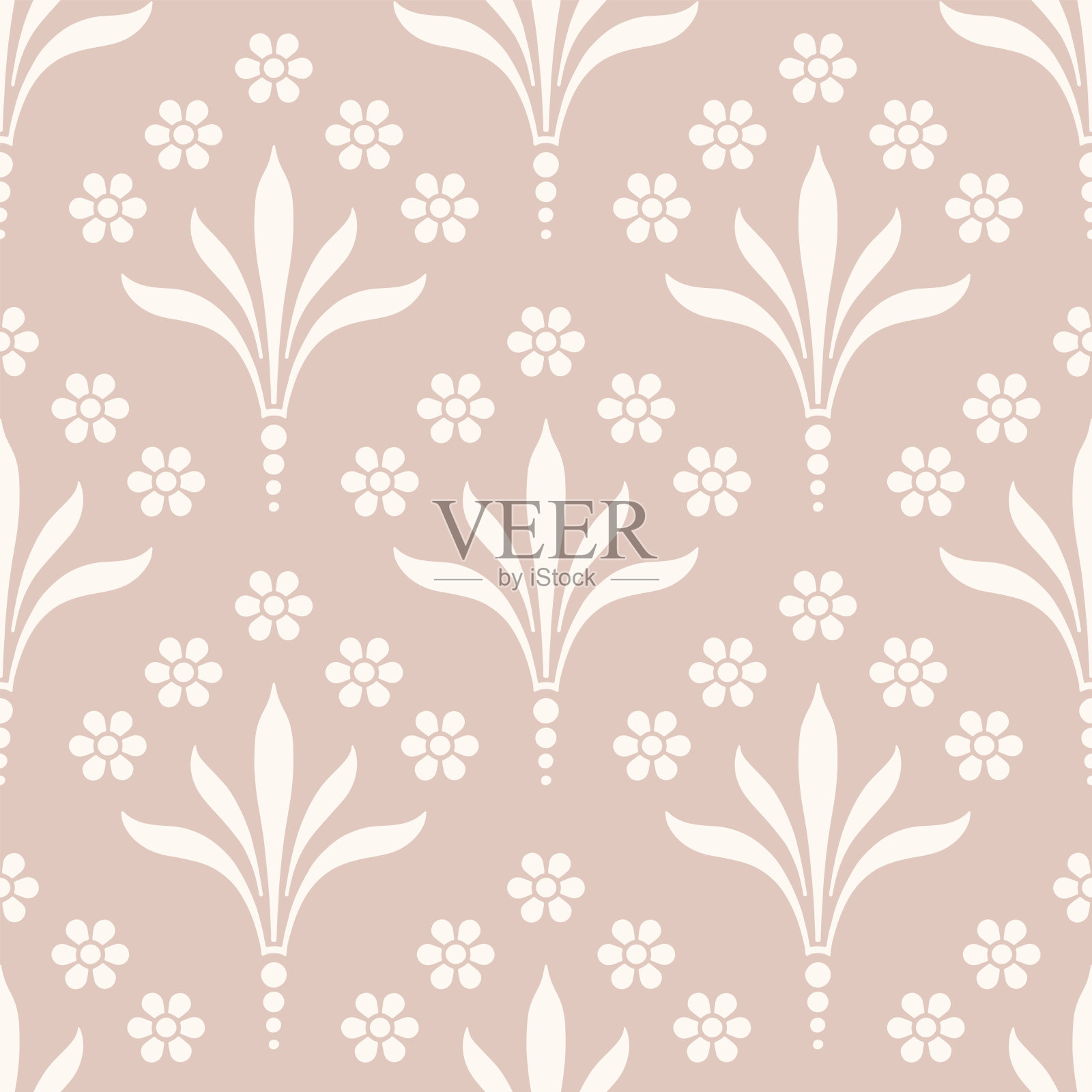 装饰矢量无缝图案。重复的背景。瓷砖壁纸打印。插画图片素材