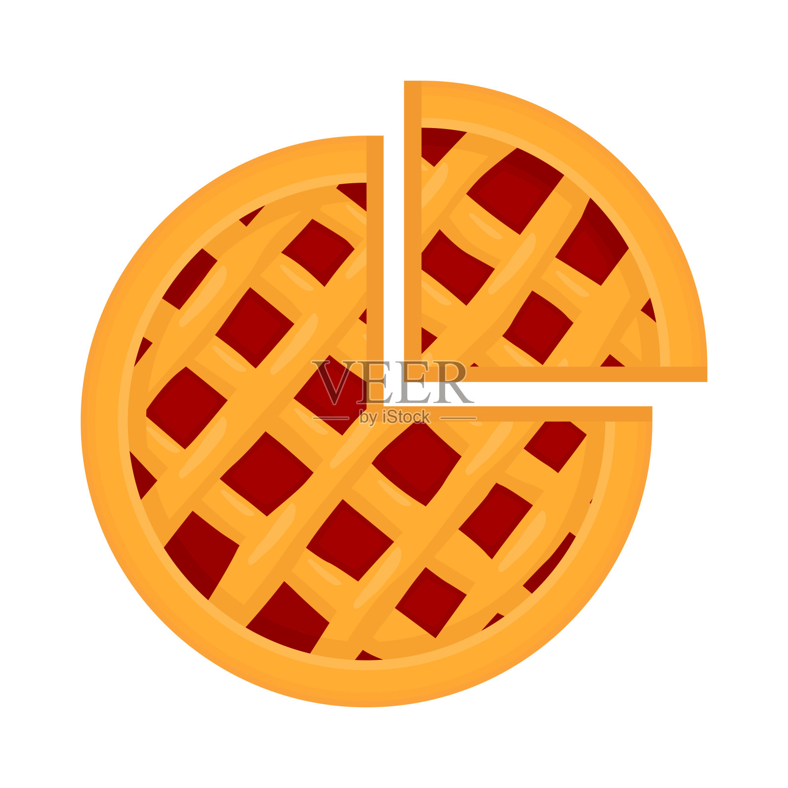 草莓派插画图片素材