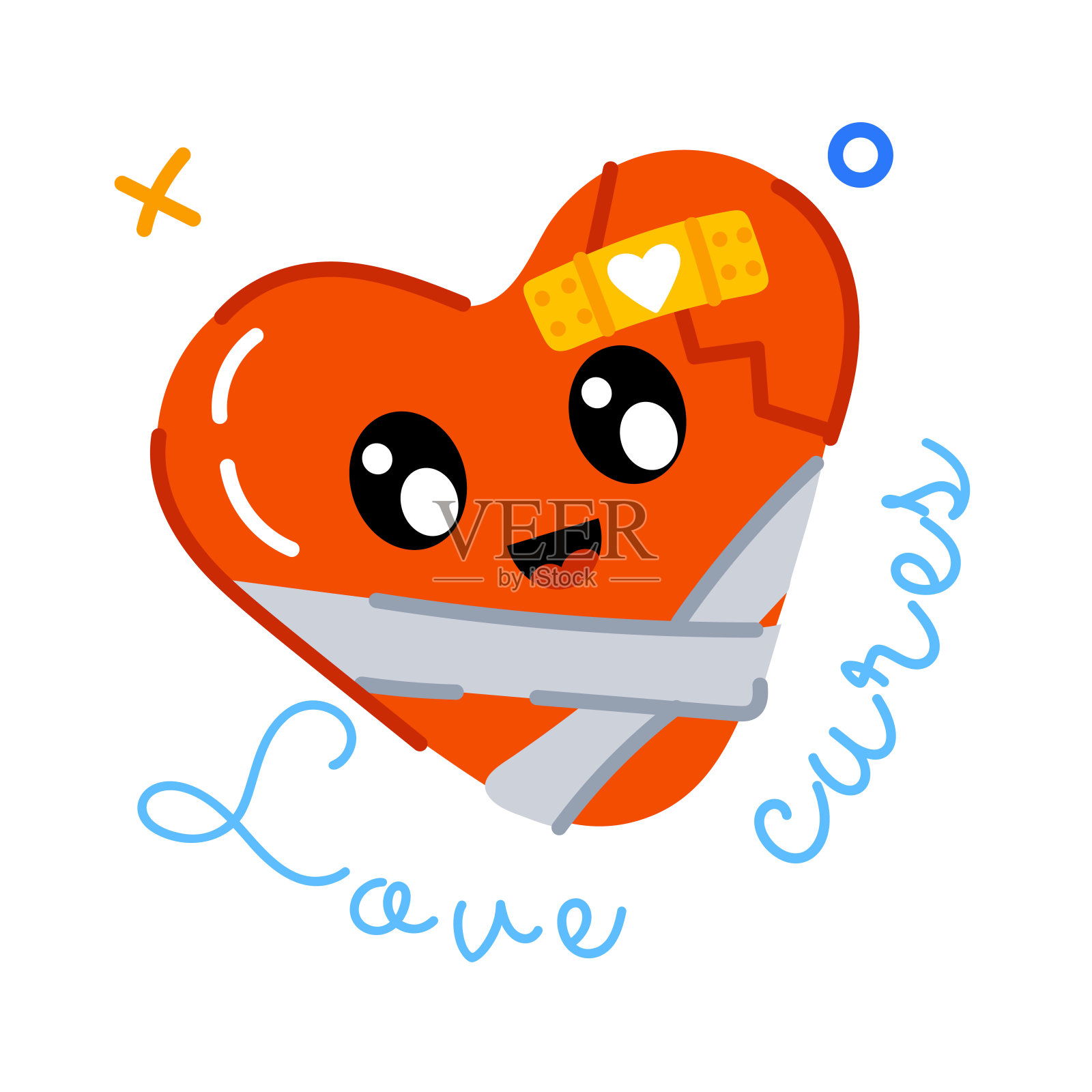 爱治愈插画图片素材