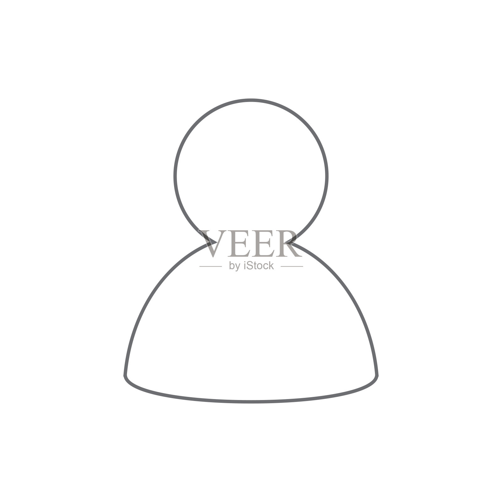 空白图像占位符图标。矢量插图。插画图片素材