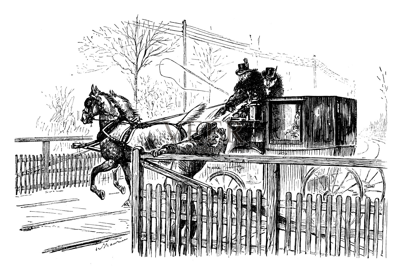 英国讽刺漫画插画图片素材