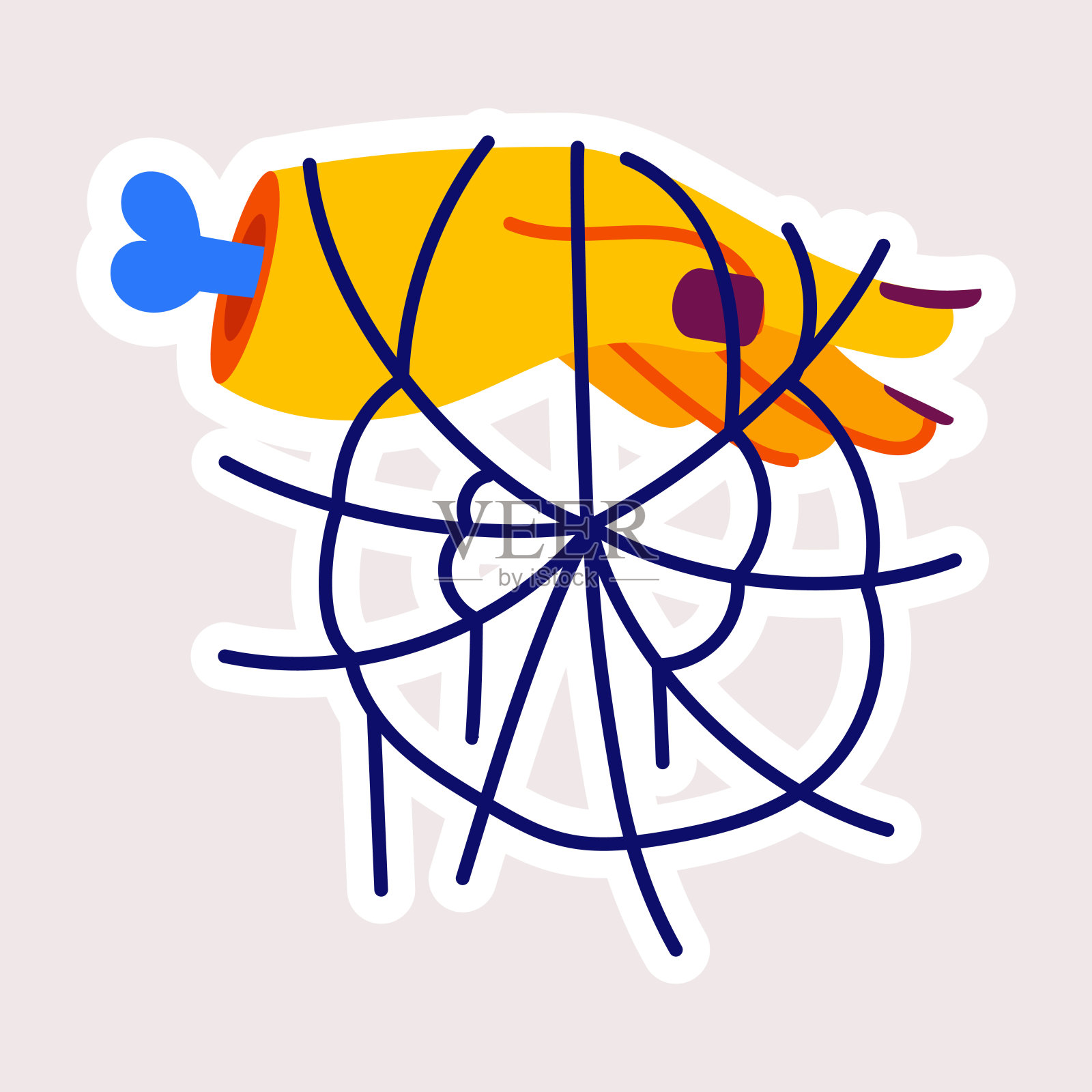 令人毛骨悚然的网络插画图片素材