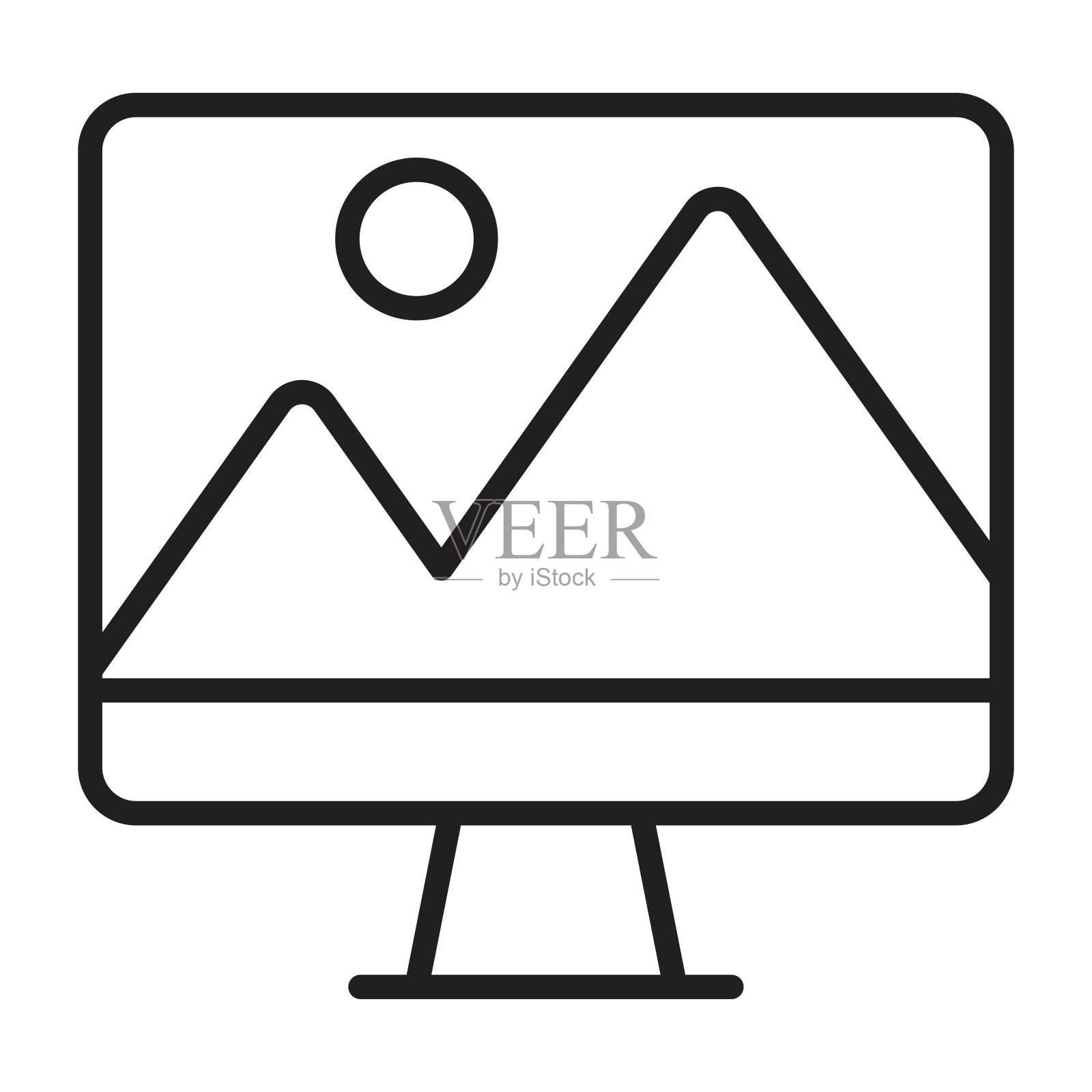 图形线图标。插画图片素材