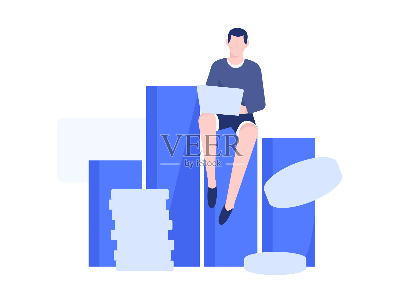 营销策划企业人物平面矢量概念操作手绘插图插画图片素材