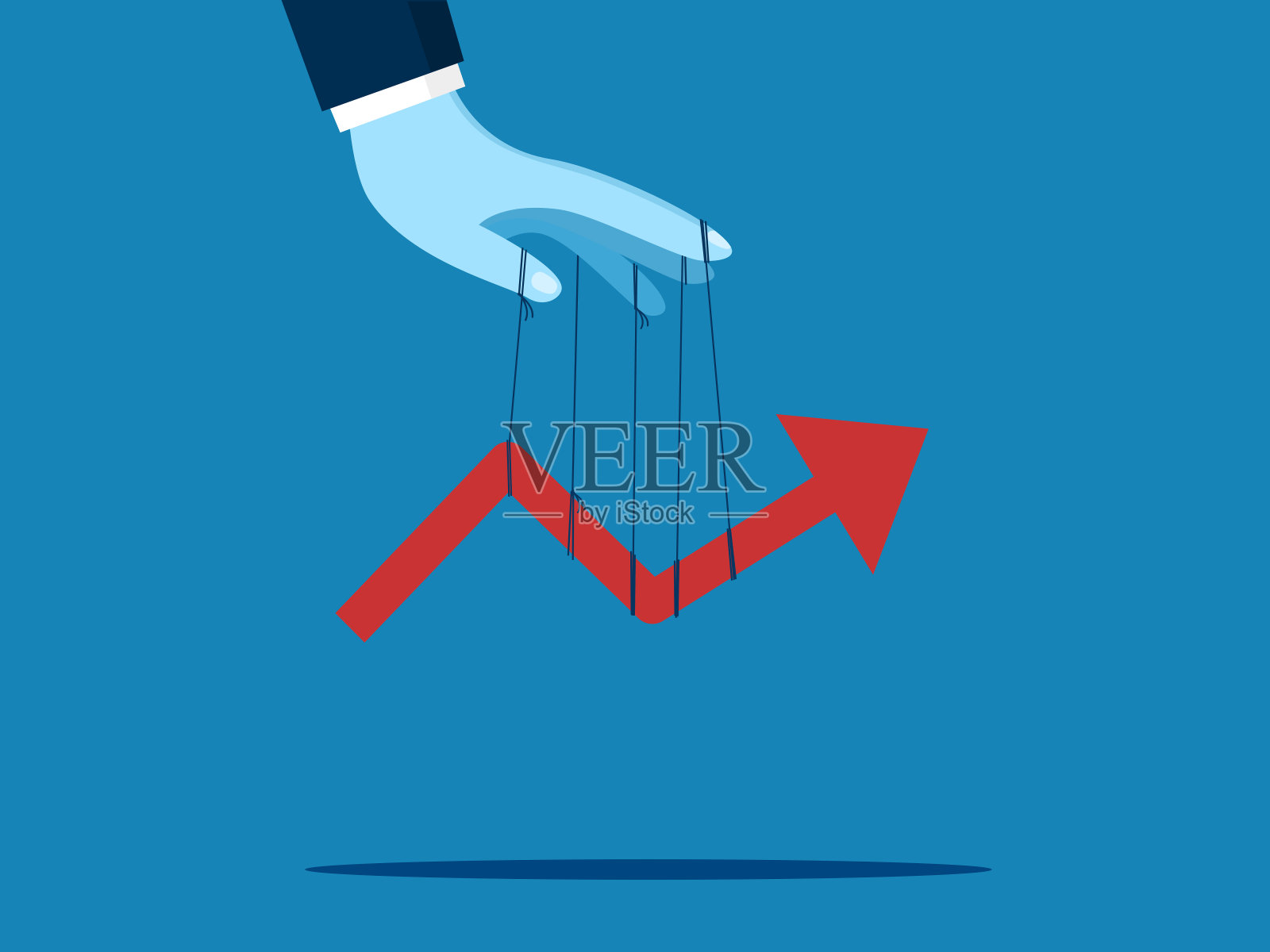 商人可以控制利润的增长插画图片素材