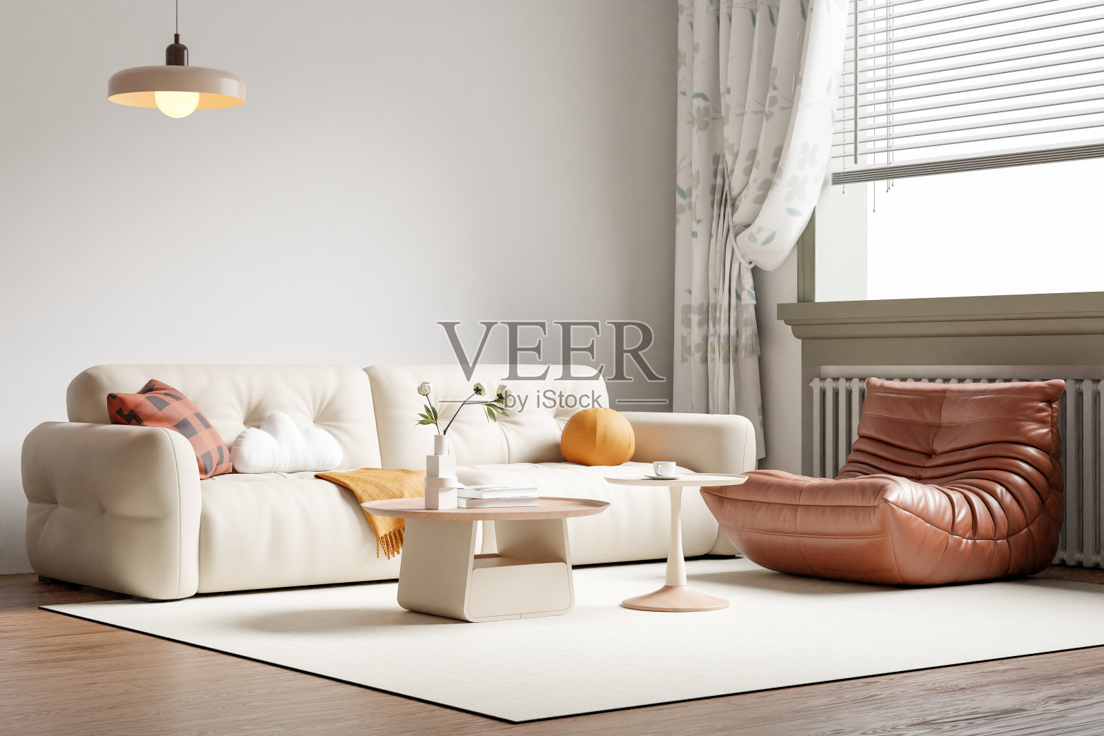 Wabi-Sabi室内客厅壁纸模型照片摄影图片