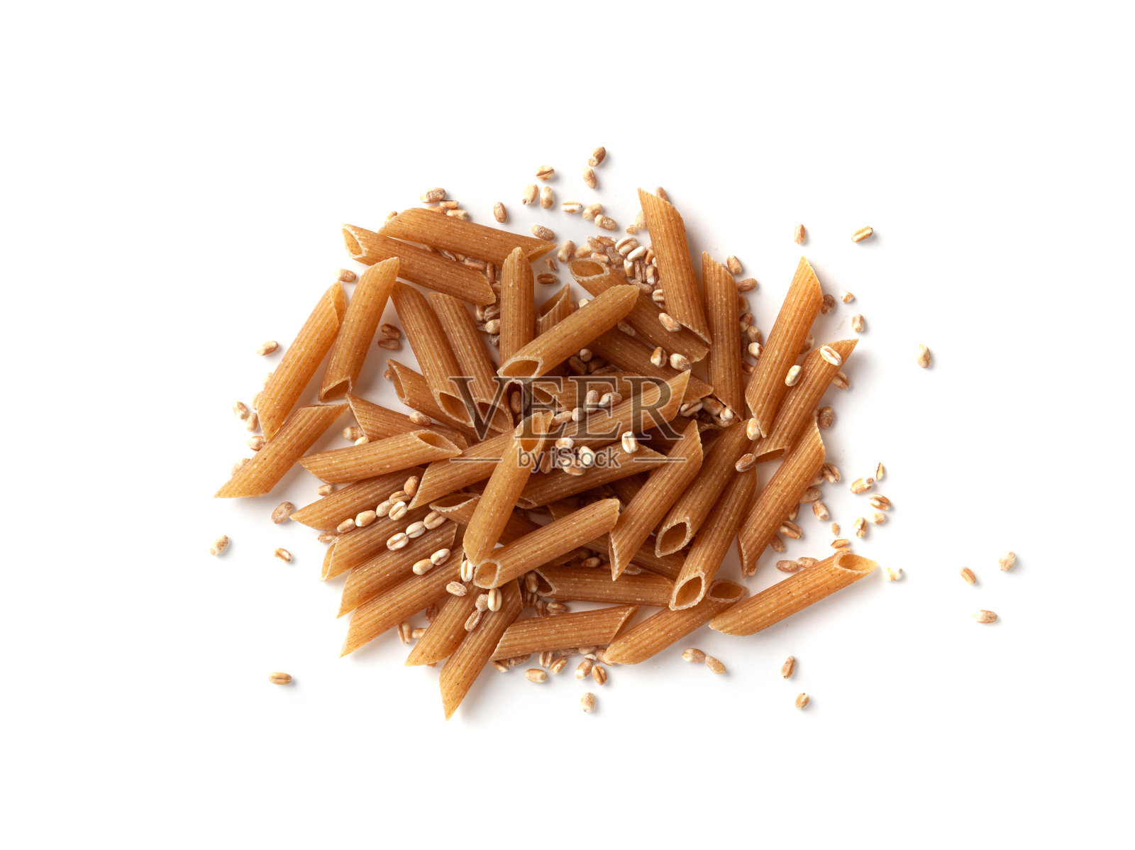 采购产品生的棕色面食，全谷通心粉，干的全谷面条，生的拼写通心粉，健康的意大利食品照片摄影图片